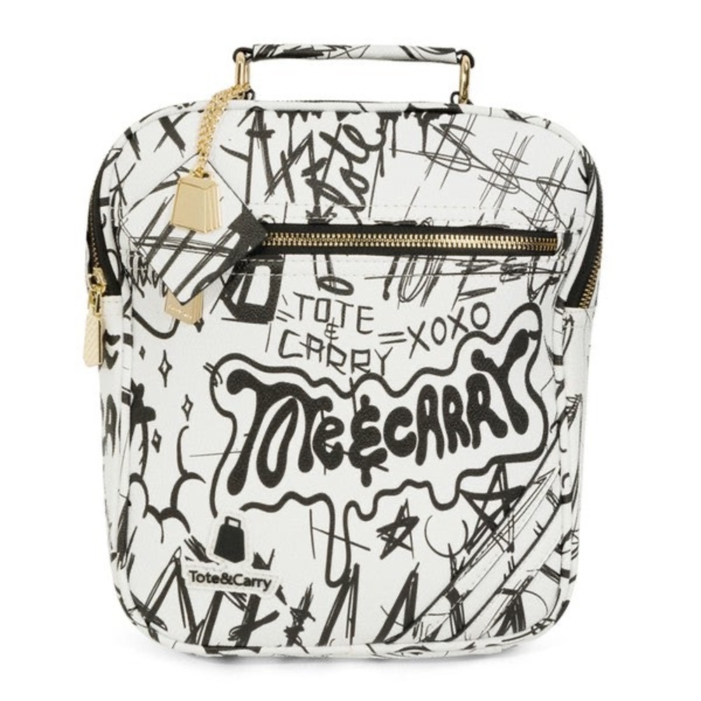 TOTE & Carry White Crossbody Bag